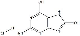 6,8-dihydroxy-2-amino purine hydrochloride Structure