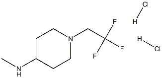 N-methyl-1-(2,2,2-trifluoroethyl)piperidin-4-amine dihydrochloride Structure