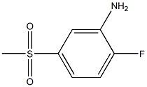 2-FLUORO-5-METHYLSULFONYLANILINE Structure