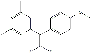 1-[2,2-DIFLUORO-1-(4-METHOXYPHENYL)VINYL]-3,5-DIMETHYLBENZENE Structure