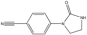 4-(2-OXO-1-IMIDAZOLIDINYL)BENZENECARBONITRILE 구조식 이미지