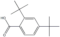 2.4 di-tert-butyl benzoic acid 구조식 이미지