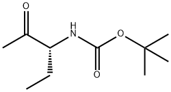 Carbamic acid, N-[(1R)-1-ethyl-2-oxopropyl]-, 1,1-dimethylethyl ester 구조식 이미지