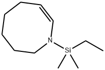 Azocine,  1-(ethyldimethylsilyl)-1,2,3,4,5,6-hexahydro- Structure