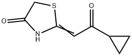 4-Thiazolidinone, 2-(2-cyclopropyl-2-oxoethylidene)- Structure