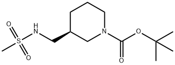 (S)-tert-Butyl 3-(methylsulfonamidomethyl)piperidine-1-carboxylate
 구조식 이미지