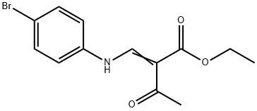 Butanoic acid, 2-[[(4-bromophenyl)amino]methylene]-3-oxo-, ethyl ester Structure