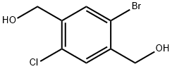 1,4-Benzenedimethanol, 2-bromo-5-chloro- 구조식 이미지