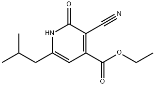 ethyl 3-cyano-2-hydroxy-6-(2-methylpropyl)pyridine-4-carboxylate 구조식 이미지