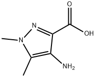 1H-Pyrazole-3-carboxylic  acid,  4-amino-1,5-dimethyl- 구조식 이미지