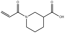 3-Piperidinecarboxylic acid, 1-(1-oxo-2-propen-1-yl)- Structure