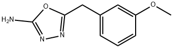 1,3,4-Oxadiazol-2-amine, 5-[(3-methoxyphenyl)methyl]- Structure