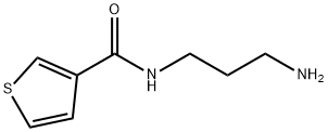 N-(3-aminopropyl)thiophene-3-carboxamide Structure