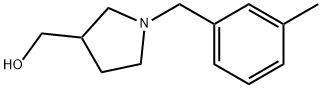 3-Pyrrolidinemethanol, 1-[(3-methylphenyl)methyl]- Structure