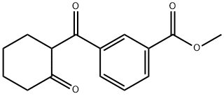 METHYL 3-(2-OXOCYCLOHEXANECARBONYL)BENZOATE Structure