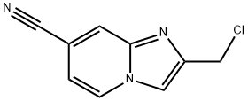 Imidazo[1,2-a]pyridine-7-carbonitrile, 2-(chloromethyl)- Structure