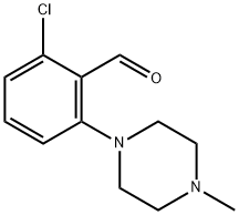 Benzaldehyde, 2-chloro-6-(4-methyl-1-piperazinyl)- 구조식 이미지