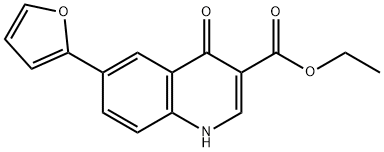 ethyl 6-(furan-2-yl)-4-oxo-1,4-dihydroquinoline-3-carboxylate Structure