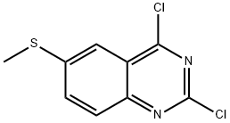 Quinazoline, 2,4-dichloro-6-(methylthio)- Structure