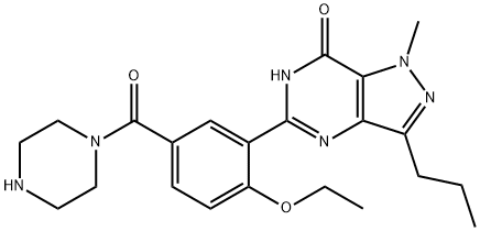 Desethyl Carbodenafil Structure