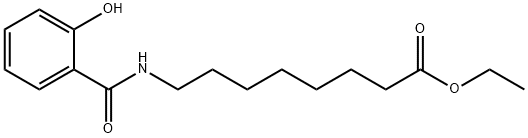 Octanoic acid, 8-[(2-hydroxybenzoyl)amino]-, ethyl ester 구조식 이미지