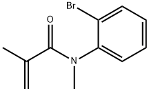 2-Propenamide, N-(2-bromophenyl)-N,2-dimethyl- 구조식 이미지