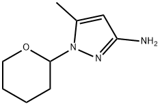 3-Amino-5-methyl-1-(2-tetrahydropyranyl)-1H-pyrazole Structure