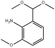 Benzenamine, 2-(dimethoxymethyl)-6-methoxy- Structure