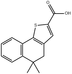 Naphtho[1,2-b]thiophene-2-carboxylic acid, 4,5-dihydro-5,5-dimethyl- 구조식 이미지