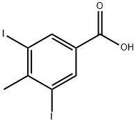 Benzoic acid, 3,5-diiodo-4-methyl- 구조식 이미지
