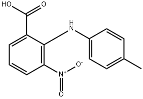 Benzoic acid, 2-[(4-methylphenyl)amino]-3-nitro- Structure