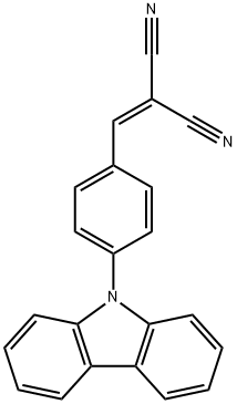 Propanedinitrile, 2-[[4-(9H-carbazol-9-yl)phenyl]methylene]- Structure