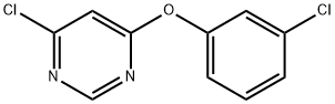 Pyrimidine, 4-chloro-6-(3-chlorophenoxy)- Structure