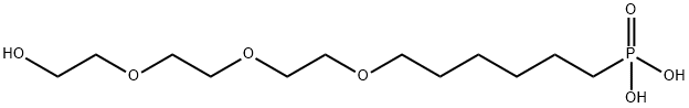 Phosphonic acid, P-[6-[2-[2-(2-hydroxyethoxy)ethoxy]ethoxy]hexyl]- Structure