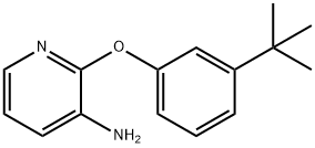 3-Pyridinamine, 2-[3-(1,1-dimethylethyl)phenoxy]- 구조식 이미지