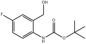 Carbamic acid, N-[4-fluoro-2-(hydroxymethyl)phenyl]-, 1,1-dimethylethyl ester Structure