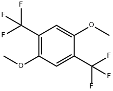 Benzene, 1,4-dimethoxy-2,5-bis(trifluoromethyl)- Structure