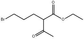 Pentanoic acid, 2-acetyl-5-bromo-, ethyl ester Structure