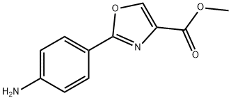 4-Oxazolecarboxylic acid, 2-(4-aminophenyl)-, methyl ester Structure