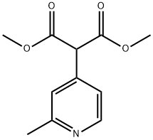 Propanedioic acid, 2-(2-methyl-4-pyridinyl)-, 1,3-dimethyl ester 구조식 이미지