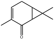 Bicyclo[4.1.0]hept-3-en-2-one, 3,7,7-trimethyl- Structure