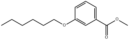 Benzoic acid, 3-(hexyloxy)-, methyl ester 구조식 이미지