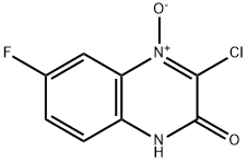 2(1H)-Quinoxalinone, 3-chloro-6-fluoro-, 4-oxide 구조식 이미지