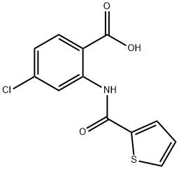 4-chloro-2-(thiophene-2-amido)benzoic acid Structure