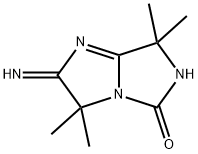 2-imino-3,3,7,7-tetramethyl-2H,3H,5H,6H,7H-imidazo[1,2-c]imidazolidin-5-one Structure