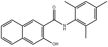 2-Naphthalenecarboxamide, 3-hydroxy-N-(2,4,6-trimethylphenyl)- Structure