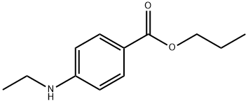 Benzoic acid, 4-(ethylamino)-, propyl ester Structure