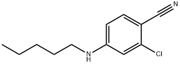 Benzonitrile, 2-chloro-4-(pentylamino)- 구조식 이미지