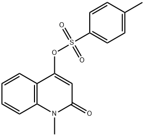 2(1H)-Quinolinone, 1-methyl-4-[[(4-methylphenyl)sulfonyl]oxy]- Structure