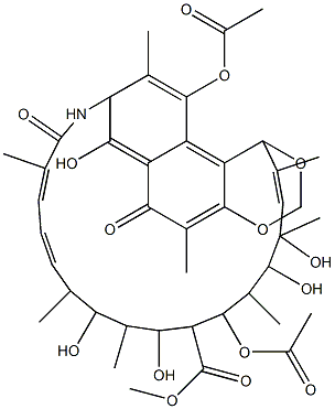 21-O-Acetylstreptovaricinoic acid methyl ester Structure